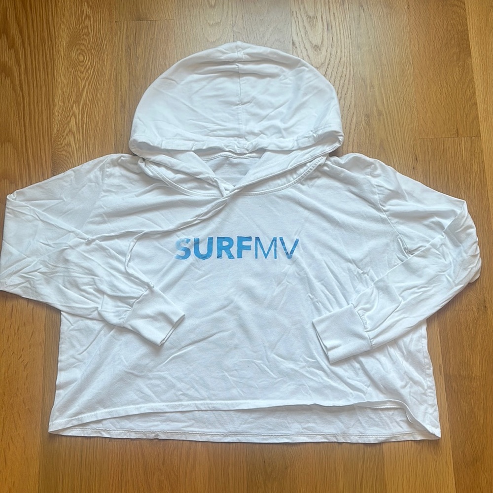 Surf MV cropped hooded shirt